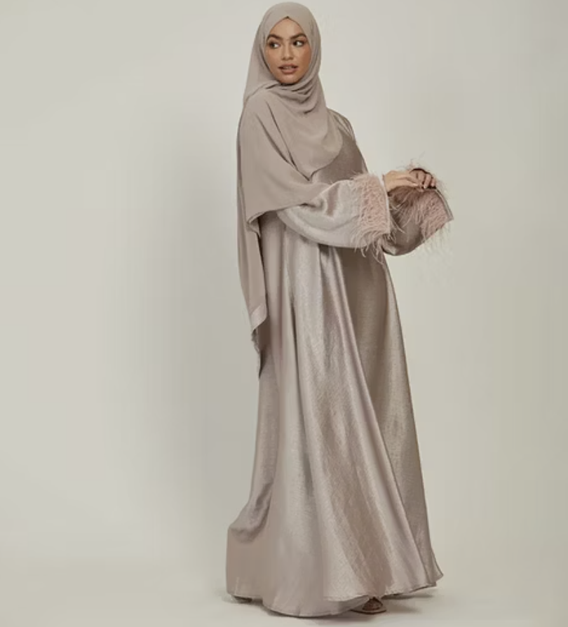 Abaya Dress with Chiffon Hijab