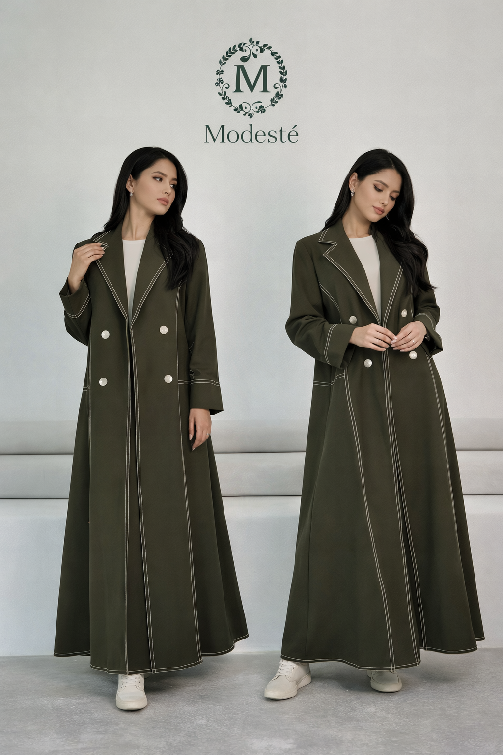 European Muslim Trench Coat