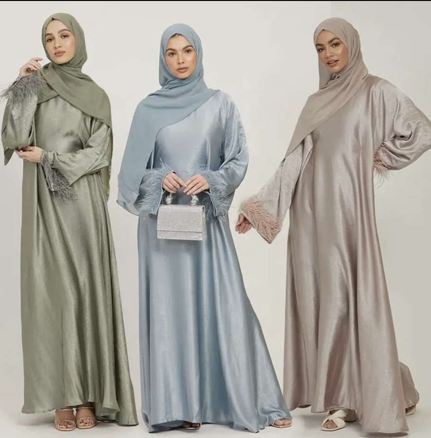 Abaya Dress with Chiffon Hijab